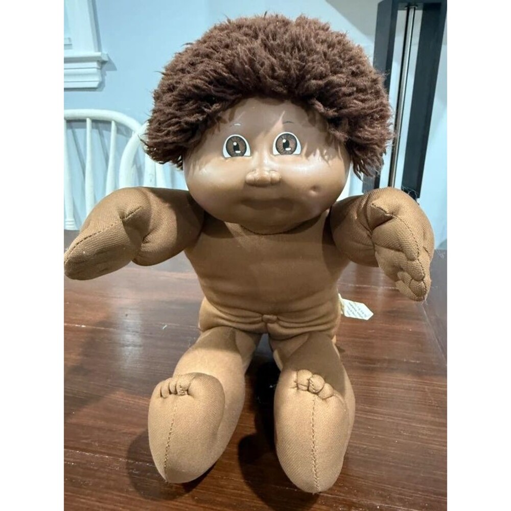 Vintage 1983 Cabbage Patch Kid Boy African American Black Signature Coleco OK